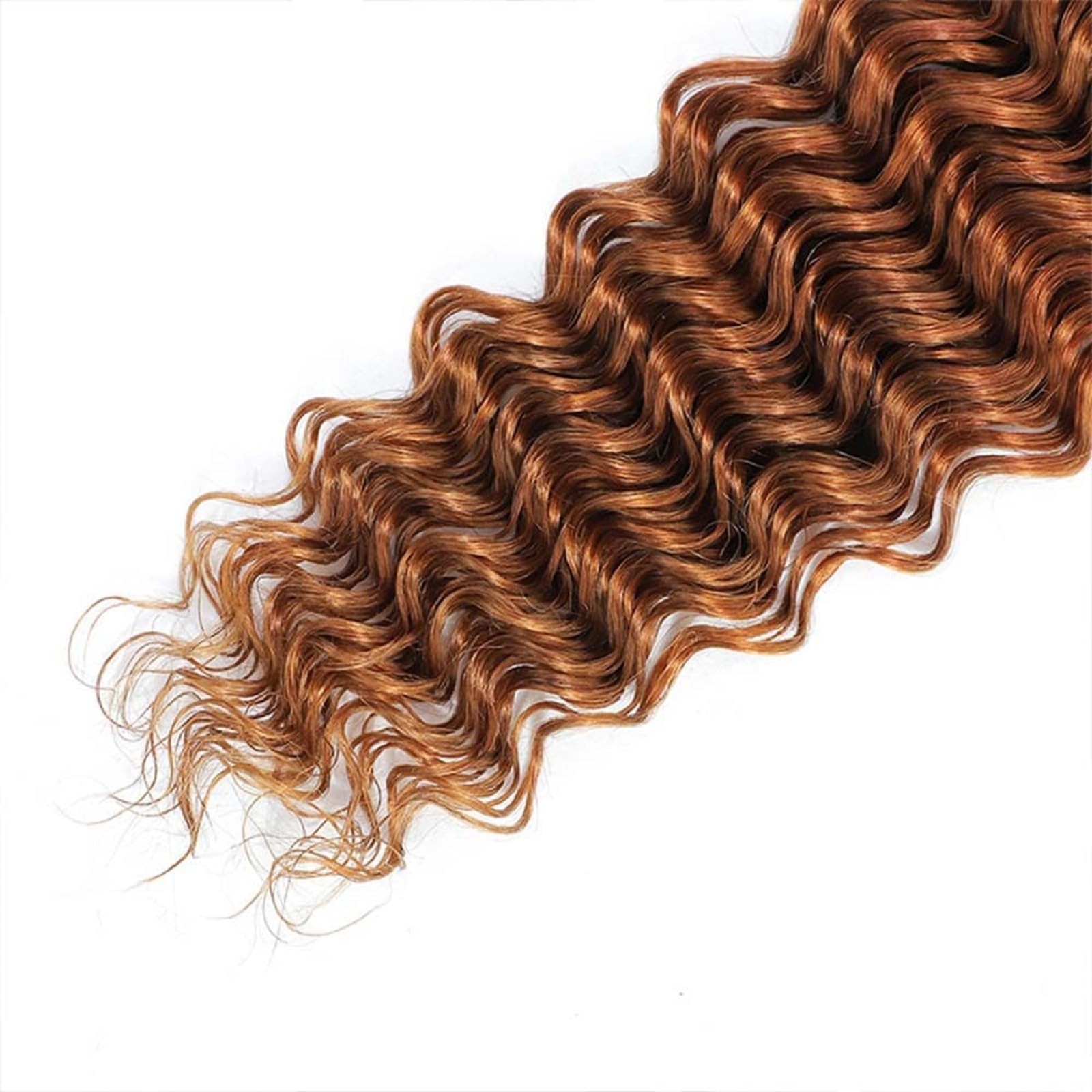 Peenoll 26 28 30 Inch Curly Water Wave Human Hair Bundles Omber Chocolate 30
