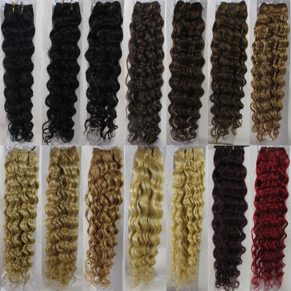 8A Double Weave Sew In Weft Hair Extensions Weft Remy Human Hair 100gr