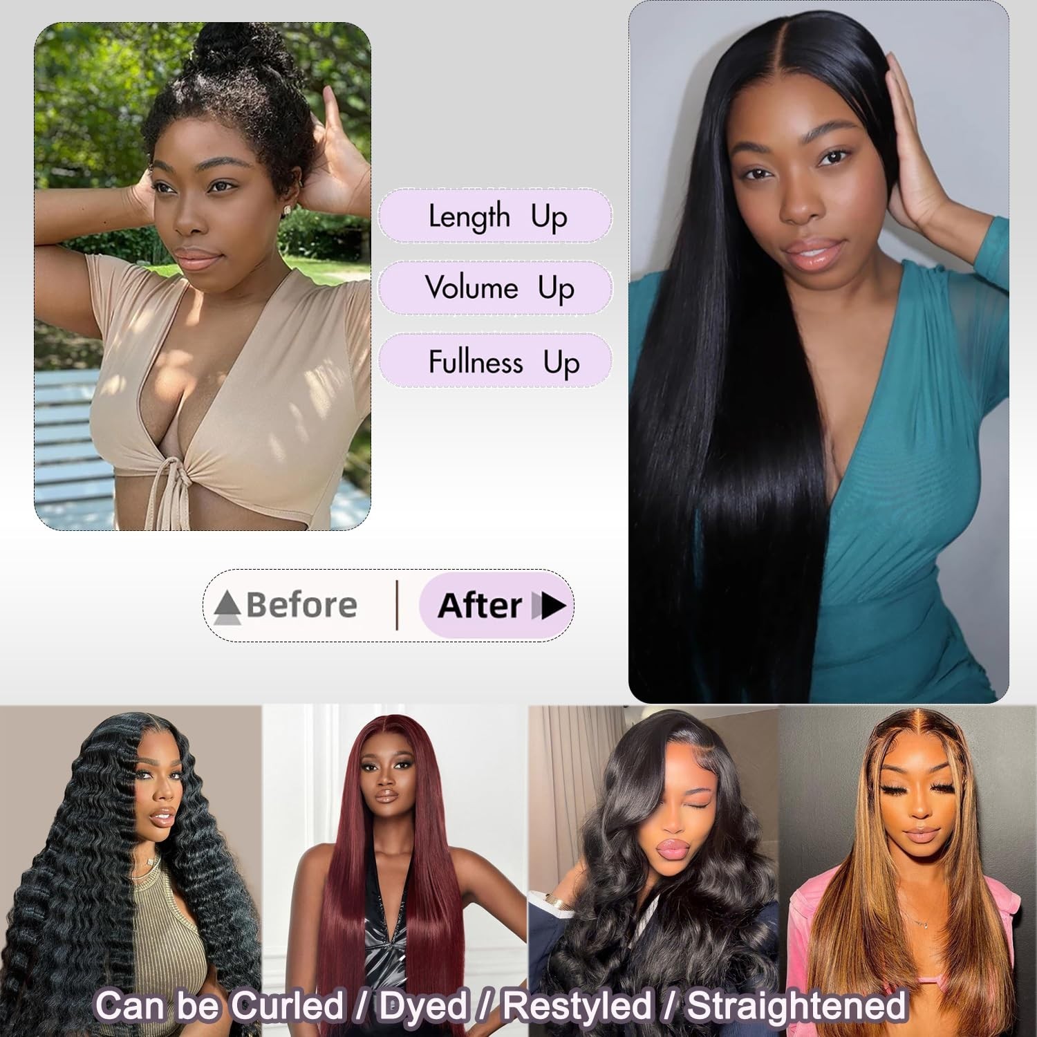 16-22 Inch Straight Human Hair Bundles – 100% Unprocessed Virgin Extensions, Thi