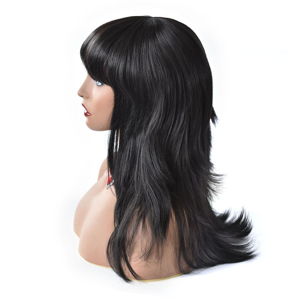 Layered Long Synthetic Hair Machine Made Wig for Women Premium Quality Natural