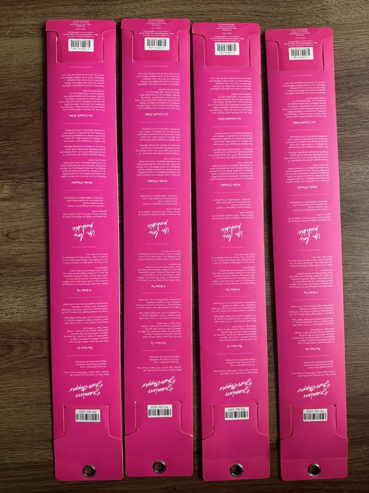 Babe Tape-In Hair Extensions 14in Straight Remy Human Hair Black #1 Betty 10