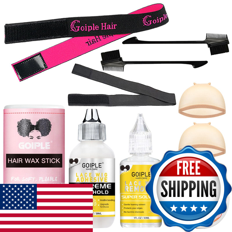 Goiple Wig Glue 1.28Oz Waterproof Lace Front Adhsive For Wigs Tools And Hair