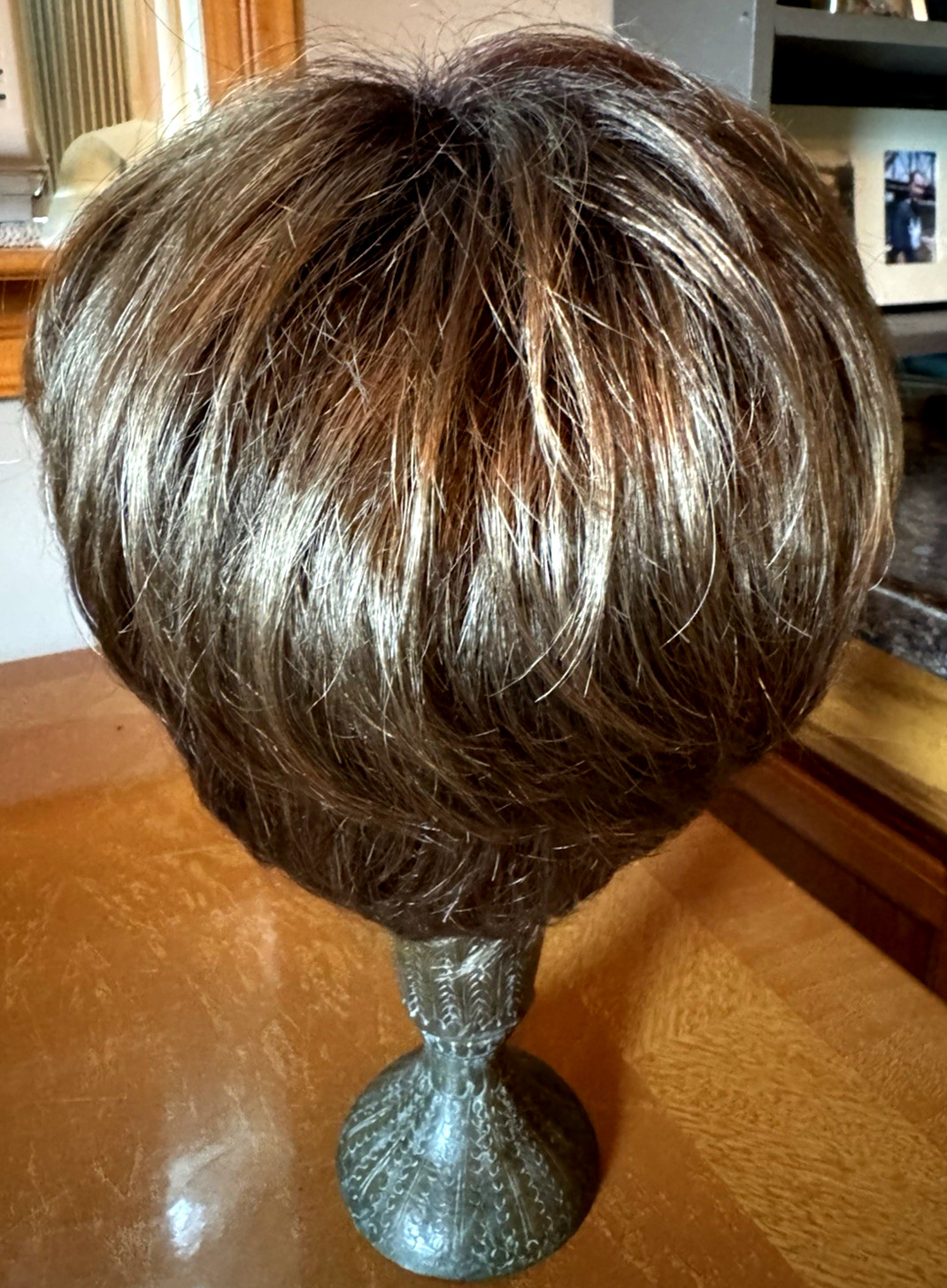 Vintage Paula Young Women’s Pecan Brown Short Shag Wig~Made in Japan~787