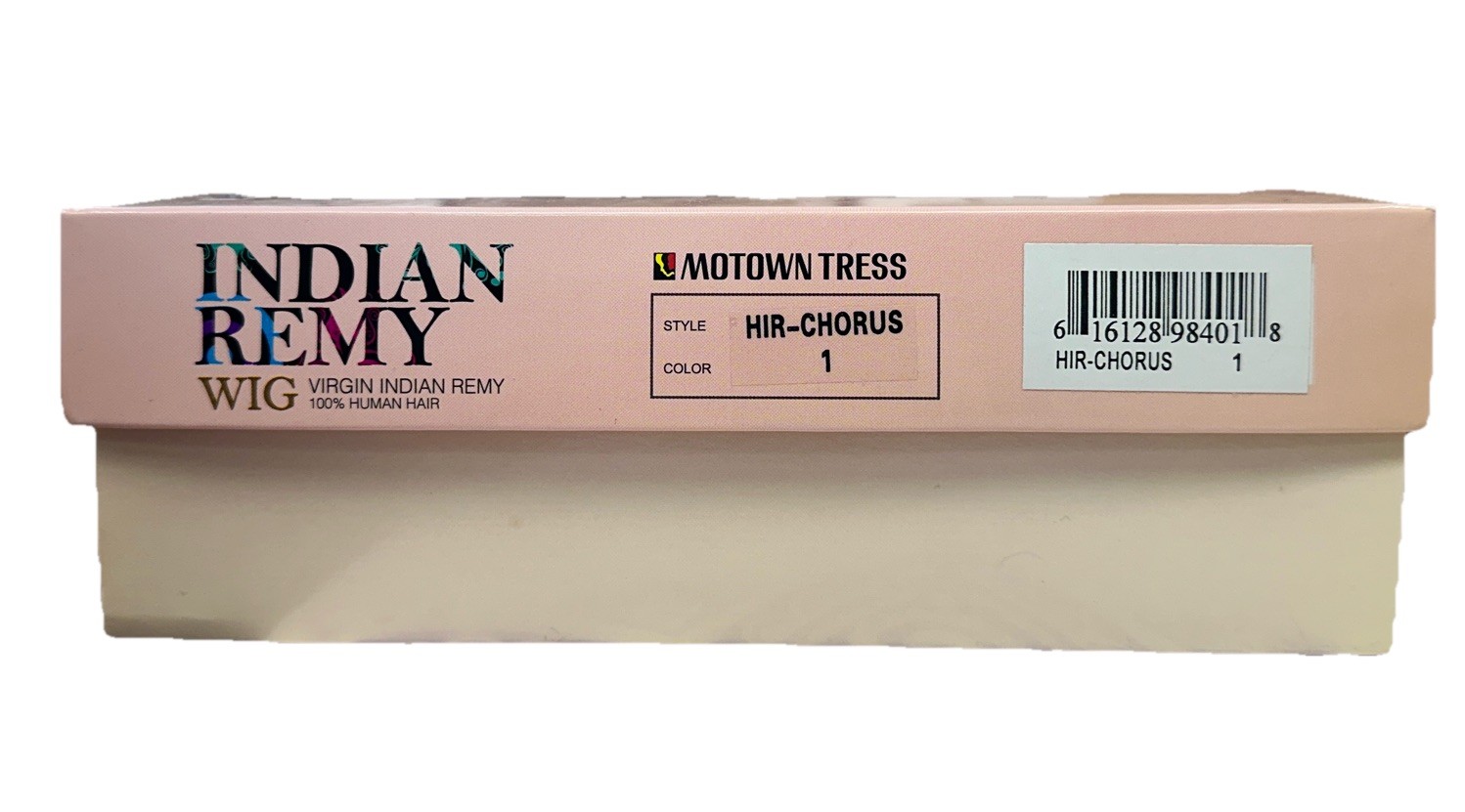 Motown Tress Indian Remy Wig HIR-Chorus Jet Black 100% Human Hair