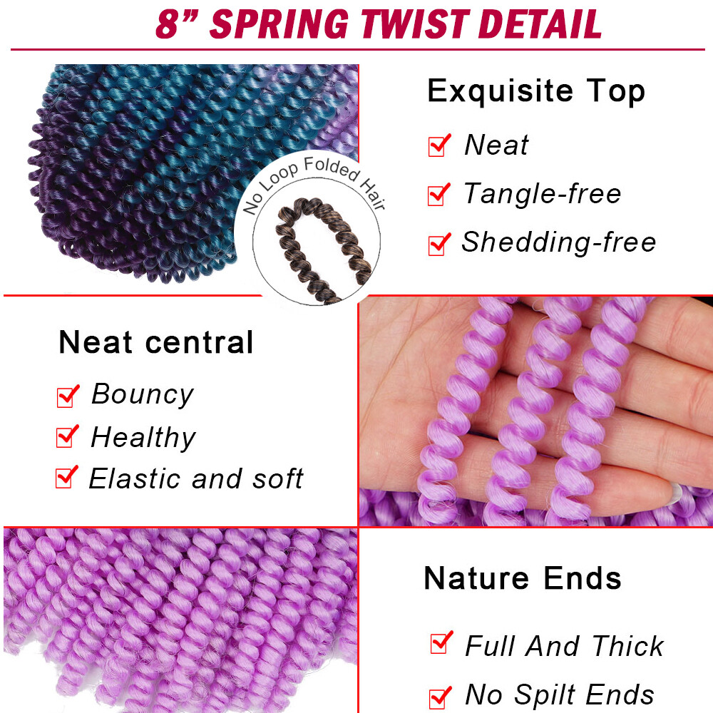 18 Inch 60 Strands/Pack PASSION CROTCHET Twist Crochet Braid Braids Extensions