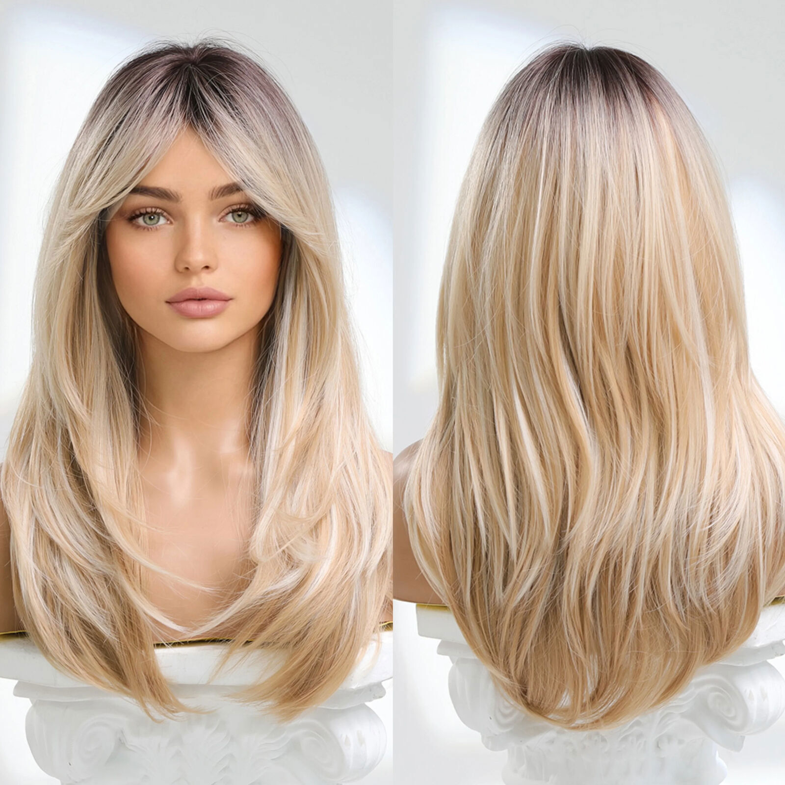 Long Body Wave Synthetic Hair Wigs for Women Fashion Cosplay Party Hair Wig