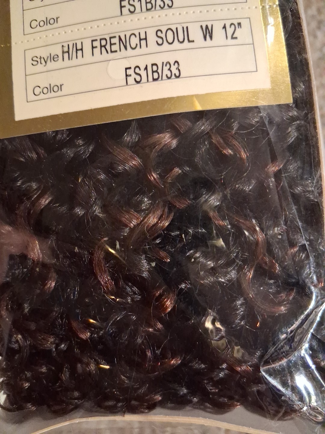 Femi Collection Hair Plus 100% Human Hair New French Sole ExW 12in Color Fs1b/33