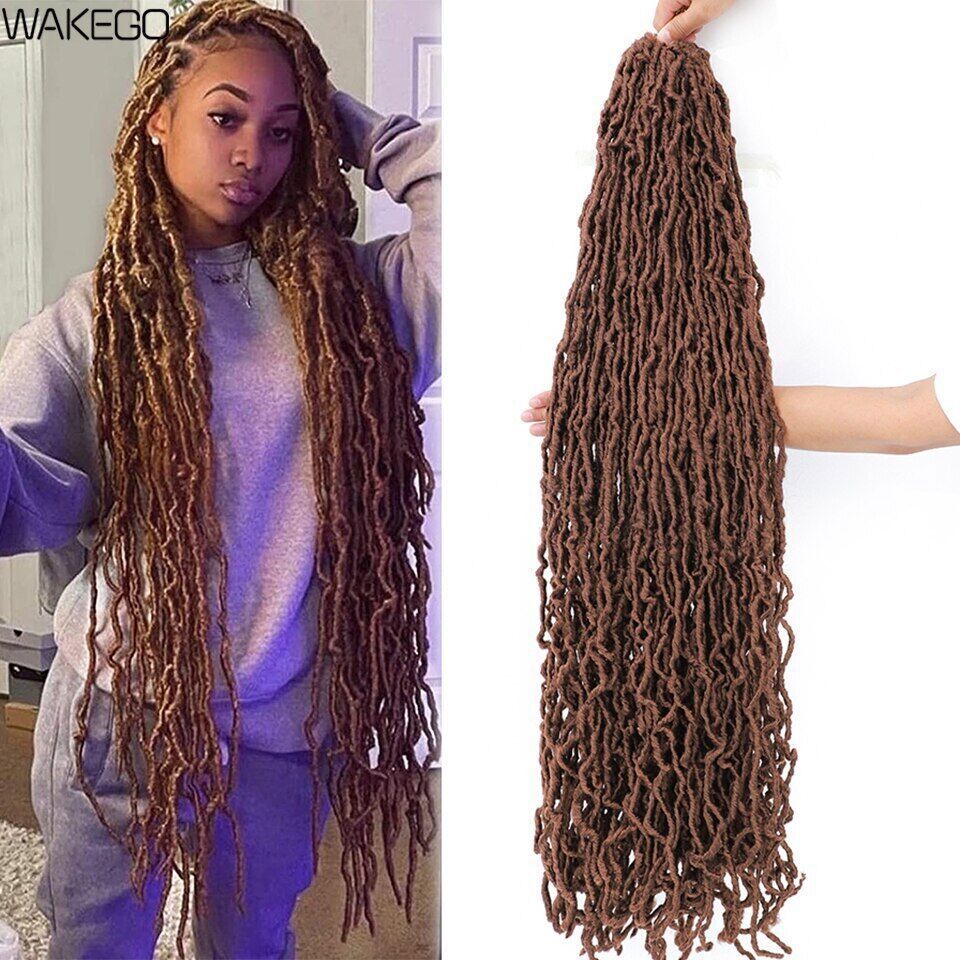18 24 36Inch 6Packs Soft Locs Crochet Hair Faux Locs Crochet Hair 21Strands/Pack