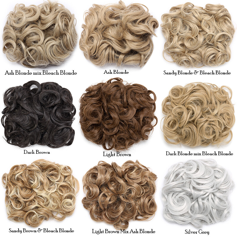 Messy Rose Bun Hair Piece Scrunchie Ponytail Combs Hair Extensions Updo Chignon