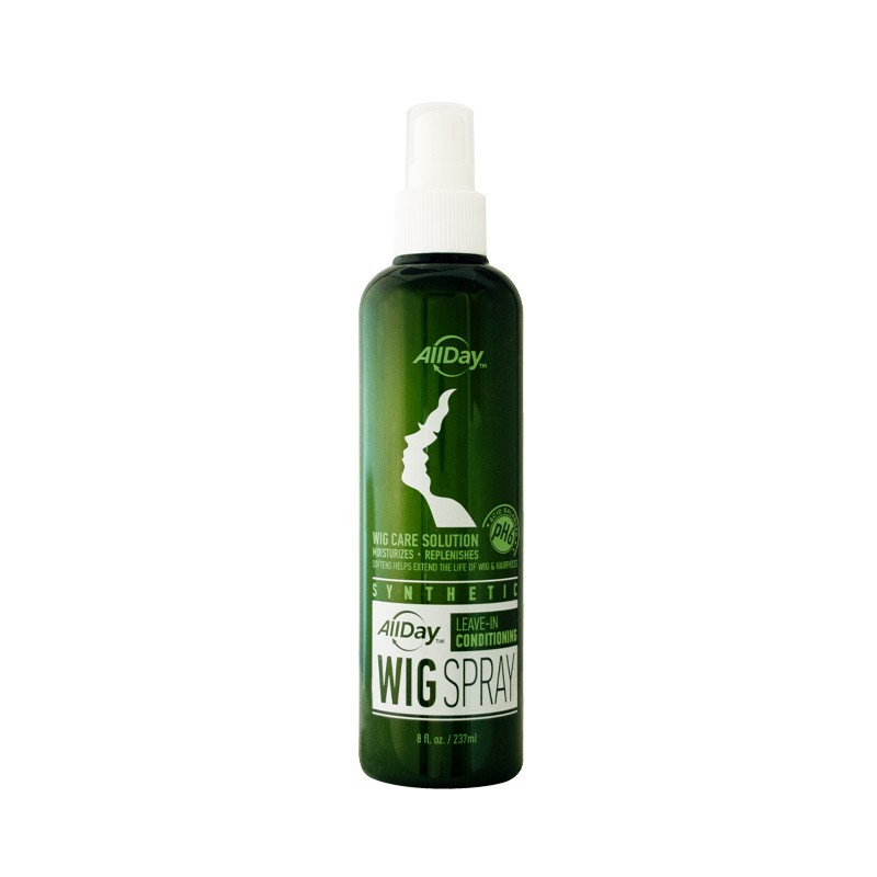 AllDay Wig Spray Leave-In Conditioner 8 fl oz (237ml) | Synthetic Wig Care Moist