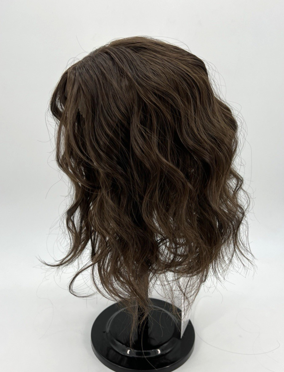 Soft Brown Short Wavy 11in Women Premium Hair Topper