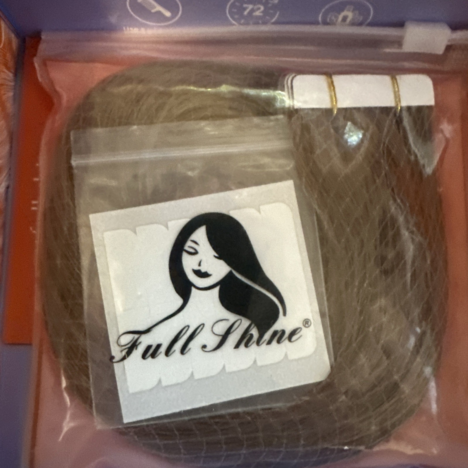 full shine hair extensions human Blonde