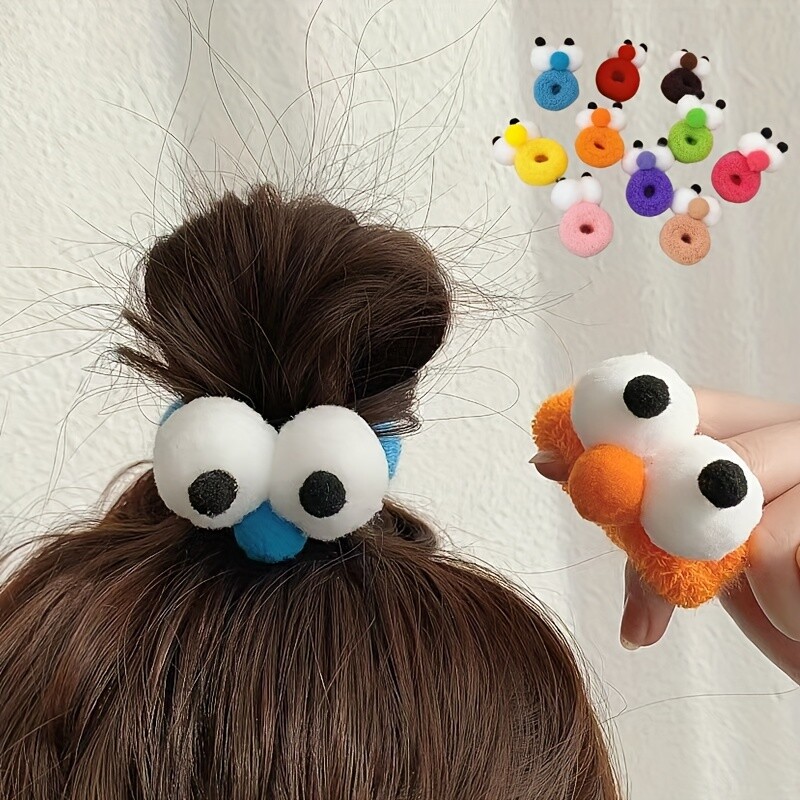 New Cute and Quirky Big Eyes Hair Bands Random 10pcs