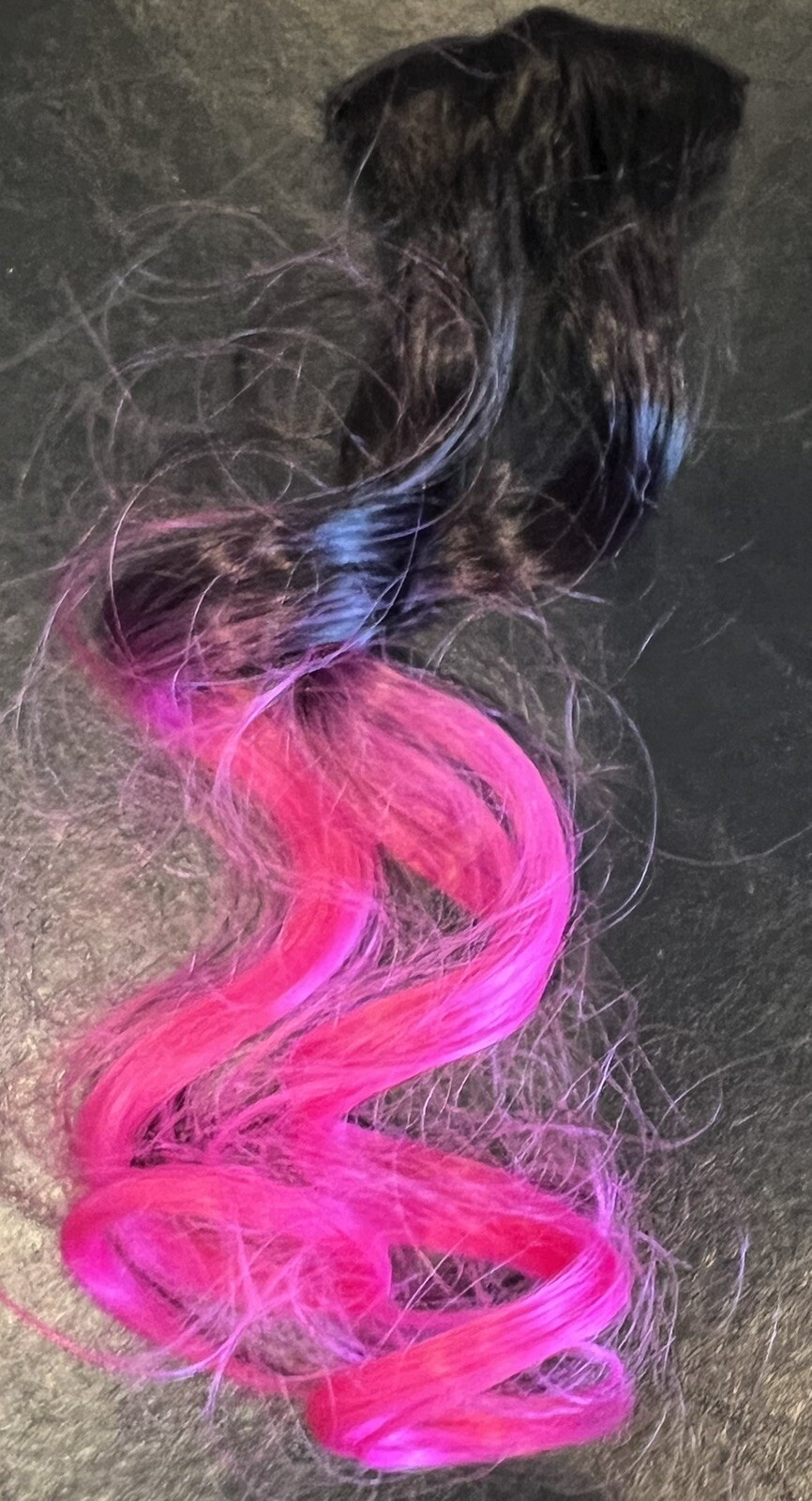 Hot Pink & Black Hair Extensions Pre Owned