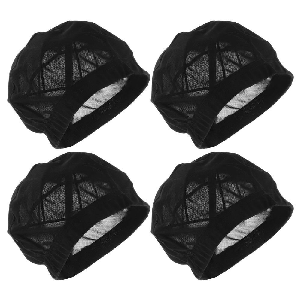 4PCS Stretch Wig Caps: Breathable Mesh Dome Cap for Quick Weave – Washable Mesh