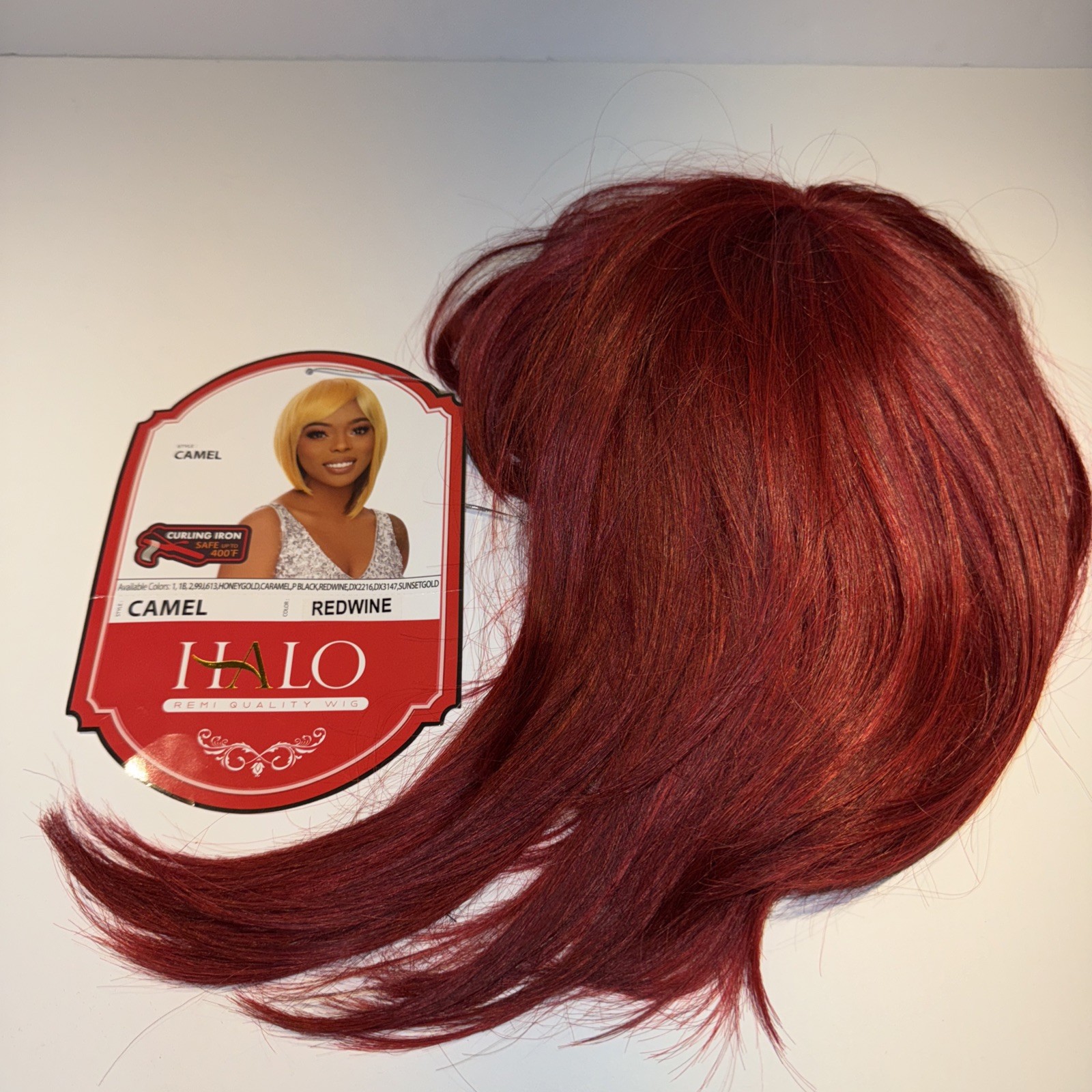 Halo Remi Women’s Quality Camel Redwine Wig NWT Washable