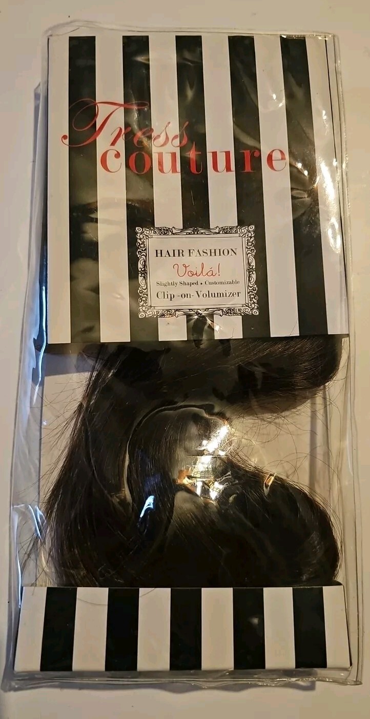 Tress Couture by Hotheads Clip on Volumizer Hair Extension 100% Remy Human Hair