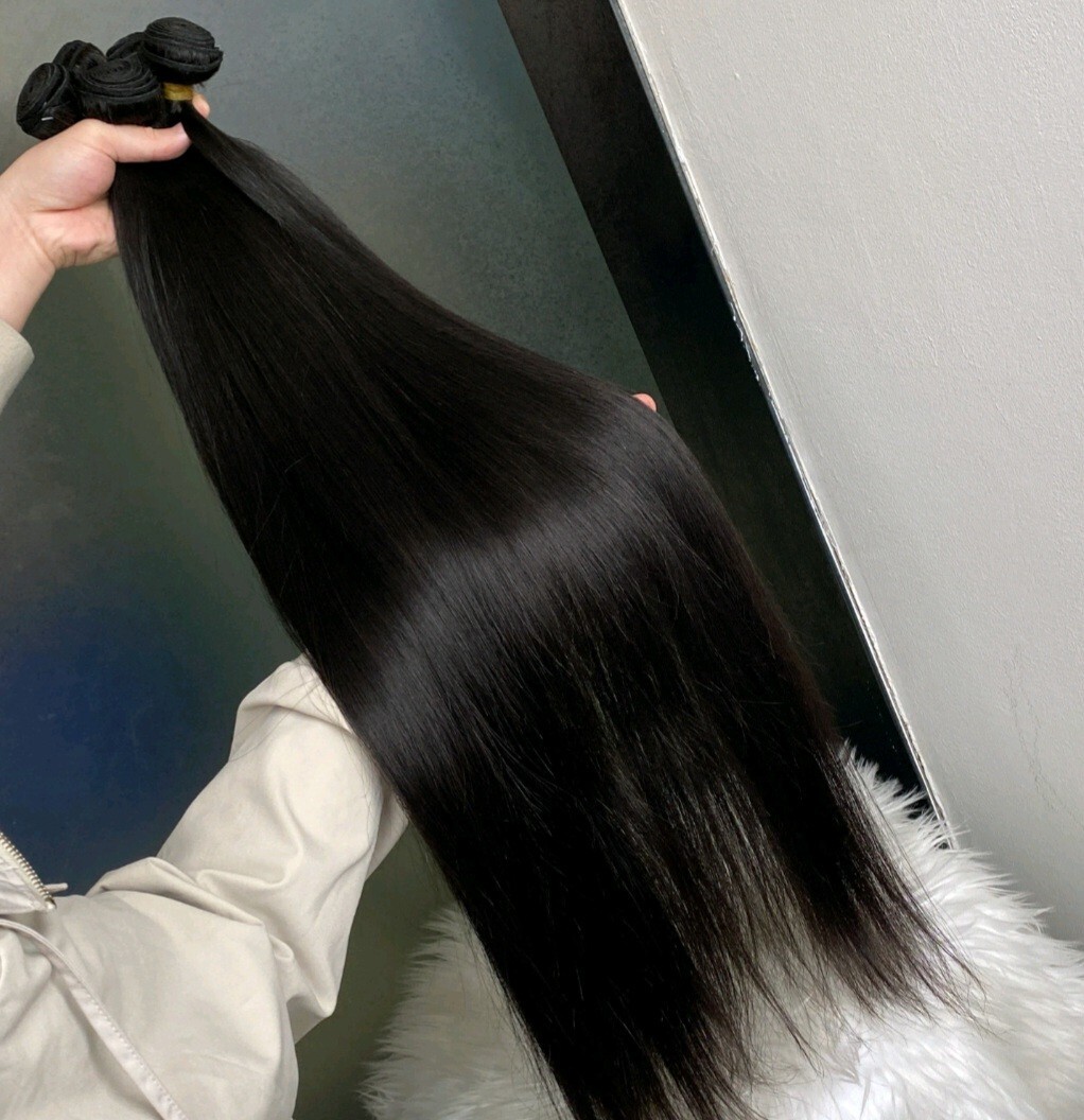 12A BRAZILIAN RAW VIRGIN HUMAN HAIR STRAIGHT BUNDLES 30+30+30&26INCH HD FRONTAL