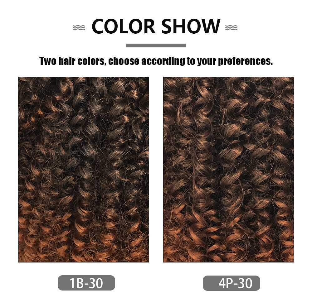 Curly Afro Wigs for Black Women Short Kinky Curly Wigs with Bangs Ombre Blonde