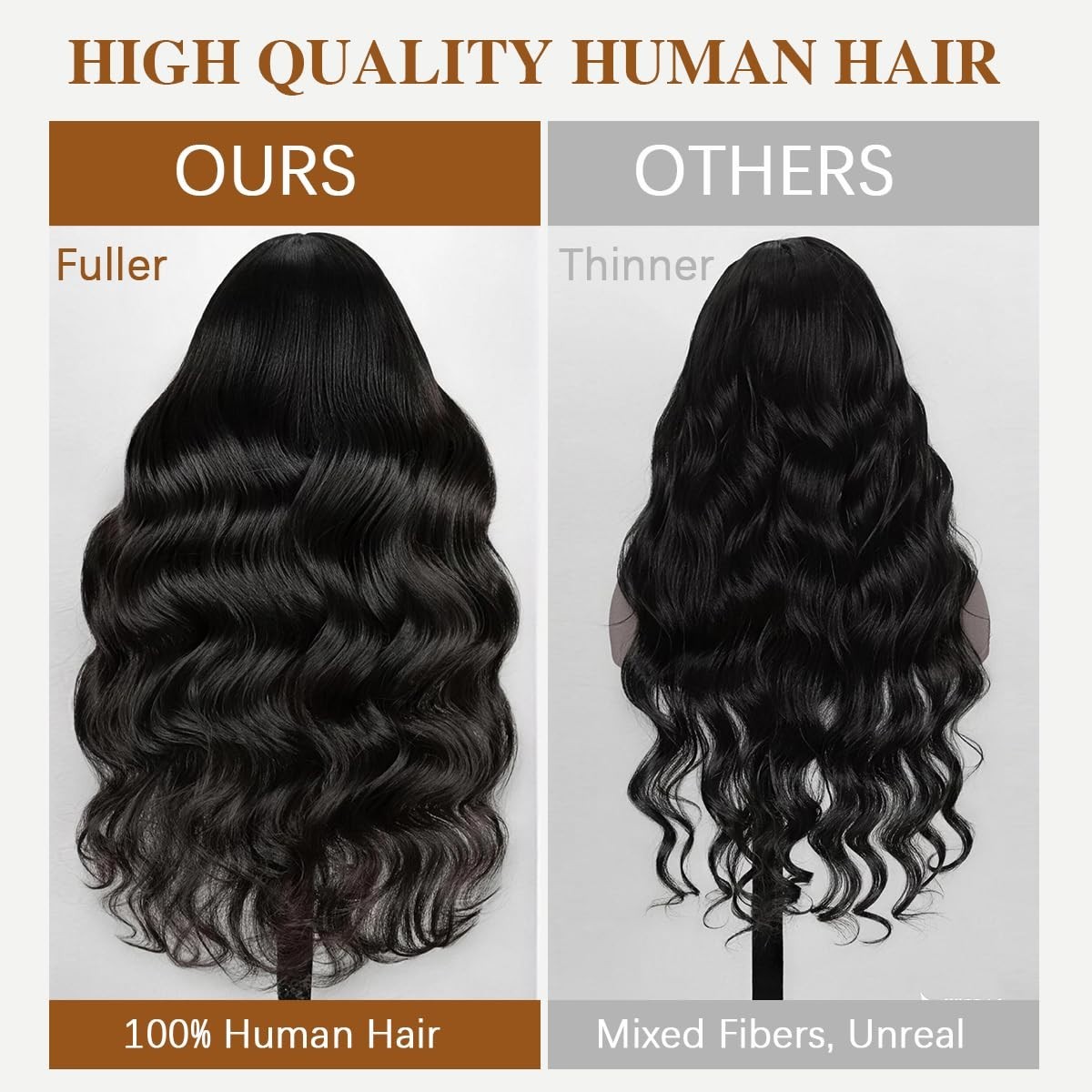 32-Inch Body Wave Lace Front Wig – 220% Density, Pre-Plucked, HD Lace, Human Hai