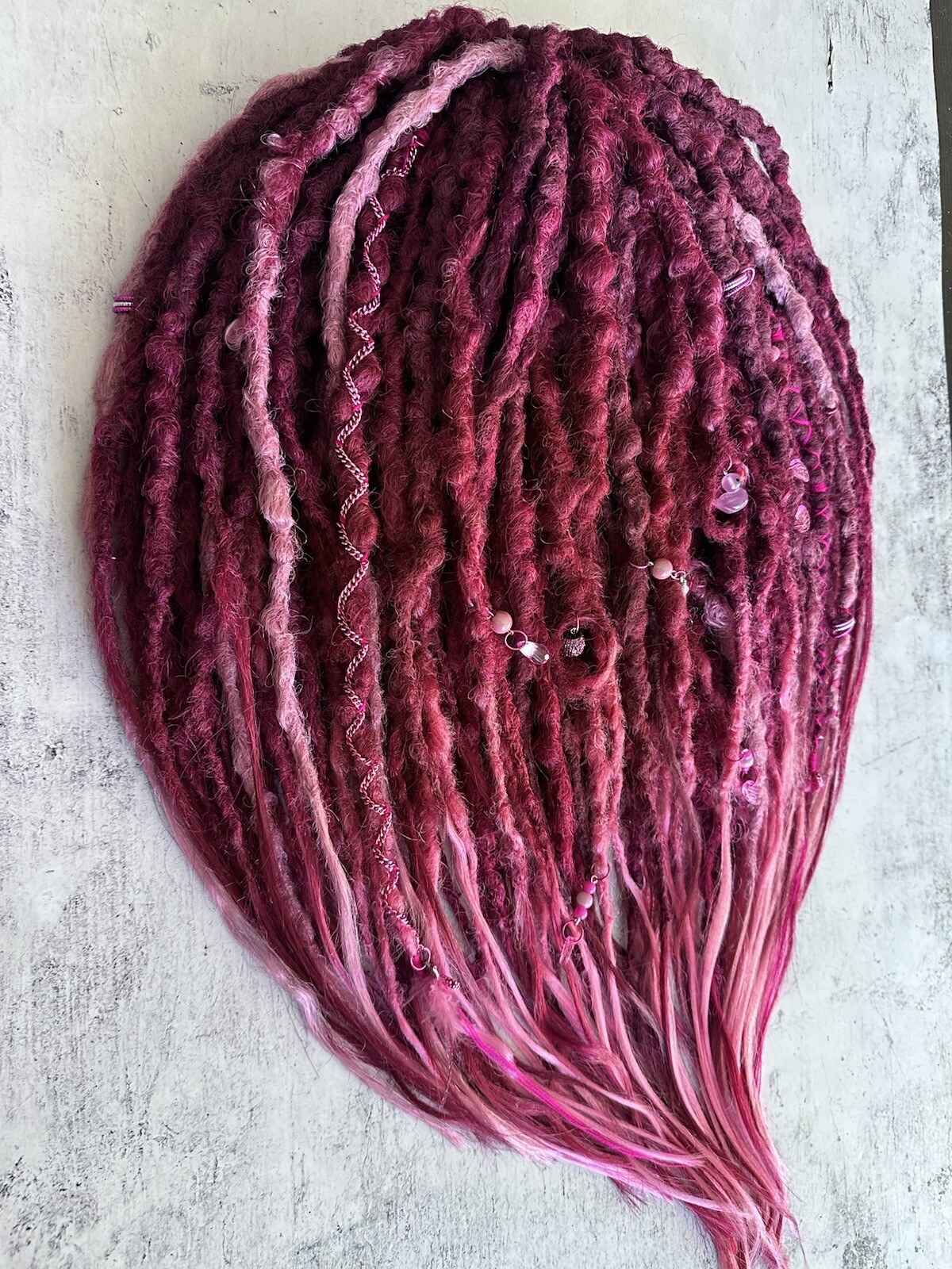 Dreadlocks DE 55 pieces – 110 ends + free elastic band decoration