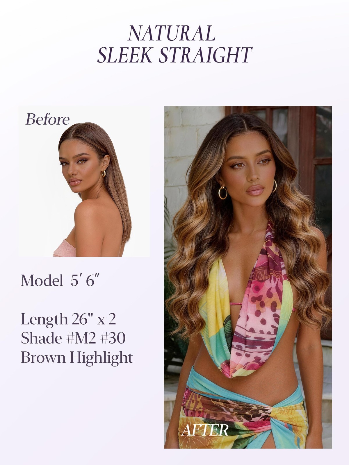 Luvme Seamless Clip In Hair Extensions Silky Straight Dark Brown Caramel