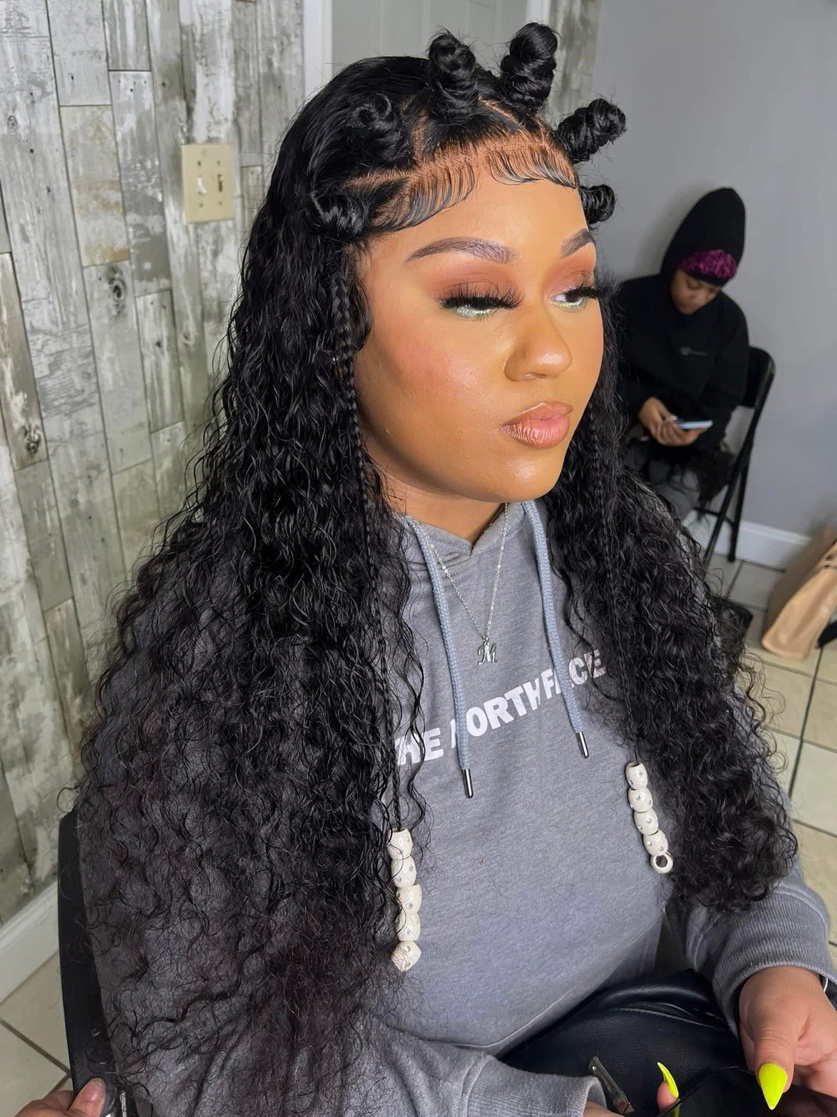 1 Set Water Wave Lace Front Human Hair Wig Wavy Wig For Women PrePlucked Long