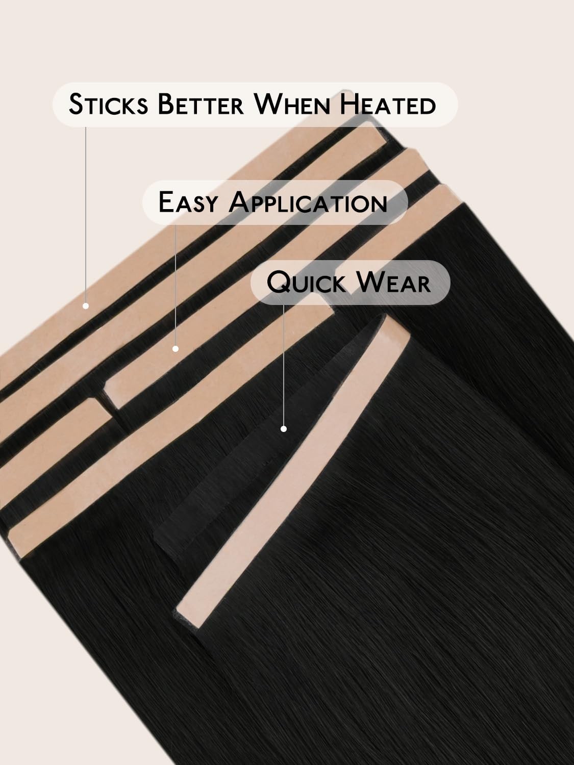 Wennalife Multi-Piece Tape In Hair Extensions Human Hair Tape Weft Hair