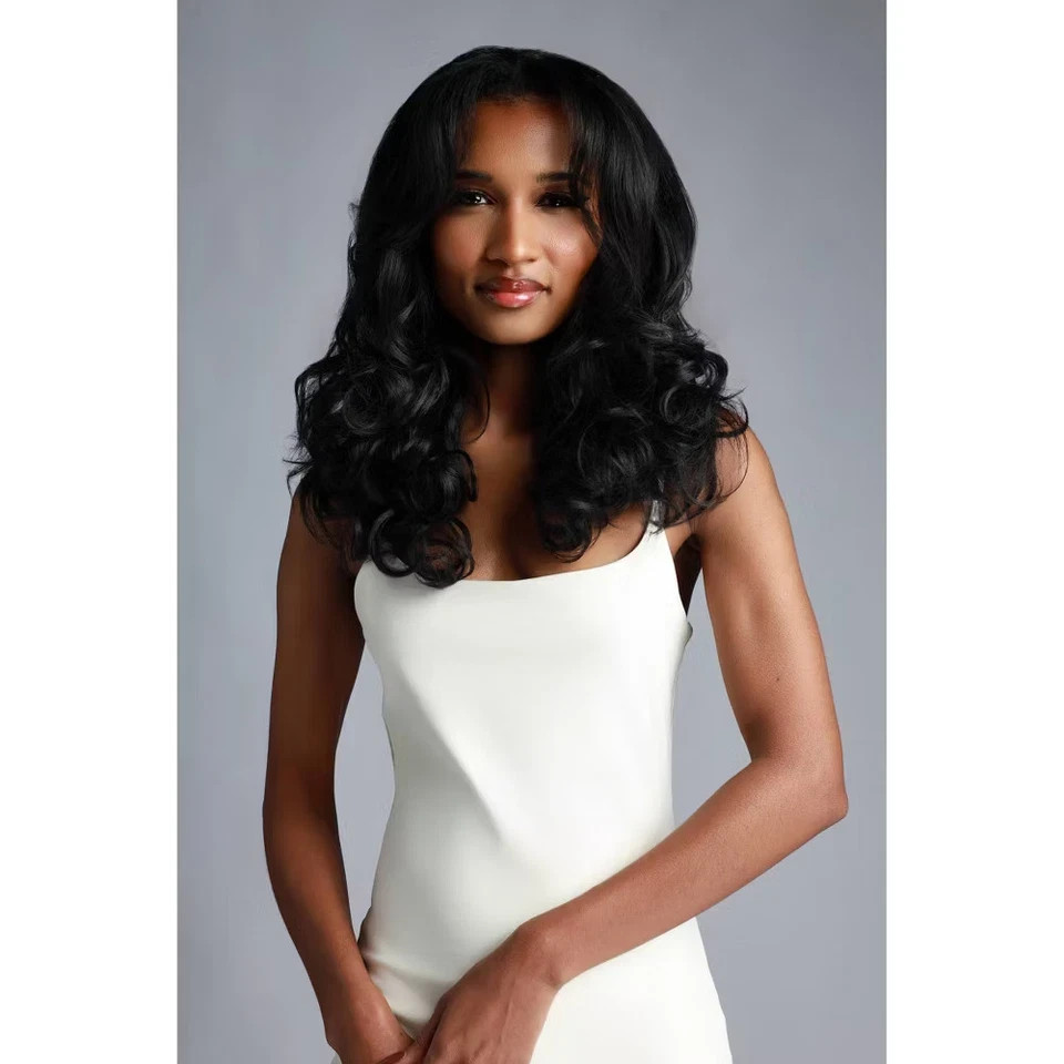 Curlkalon Soft Curl 10″ Clip-In Natural Black Hair Extensions – 9ct
