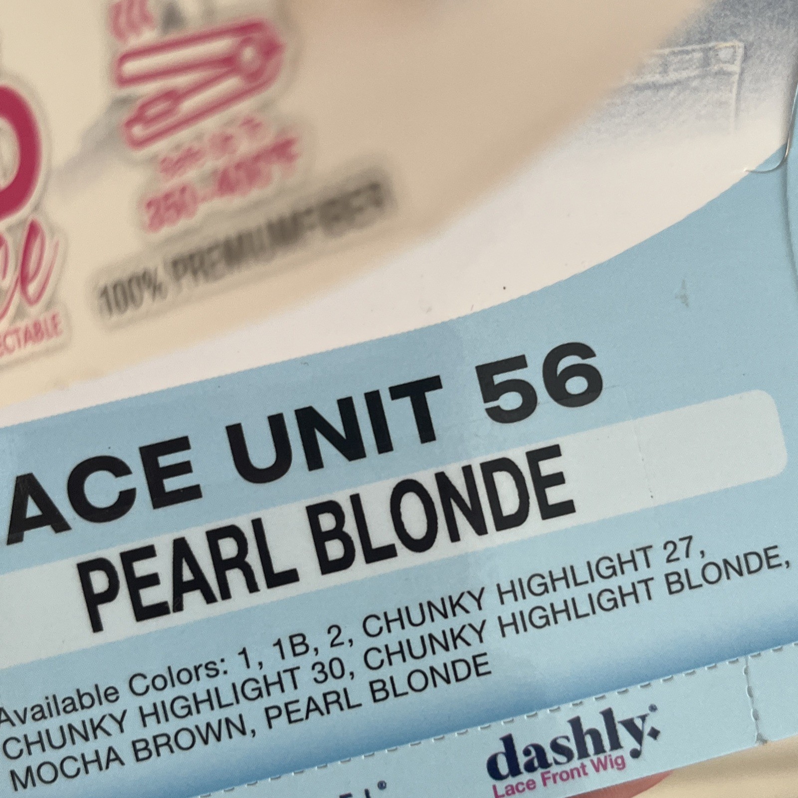 Sensationnel Lace Front Wig Pearl Blonde Long Hair New Dashly Unit 56