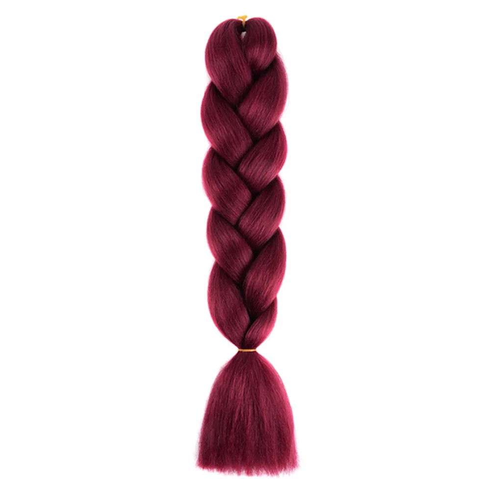 DIY Jumbo Braiding Hair Synthetic Afro Ombre Crochet Braid Extensions For Women