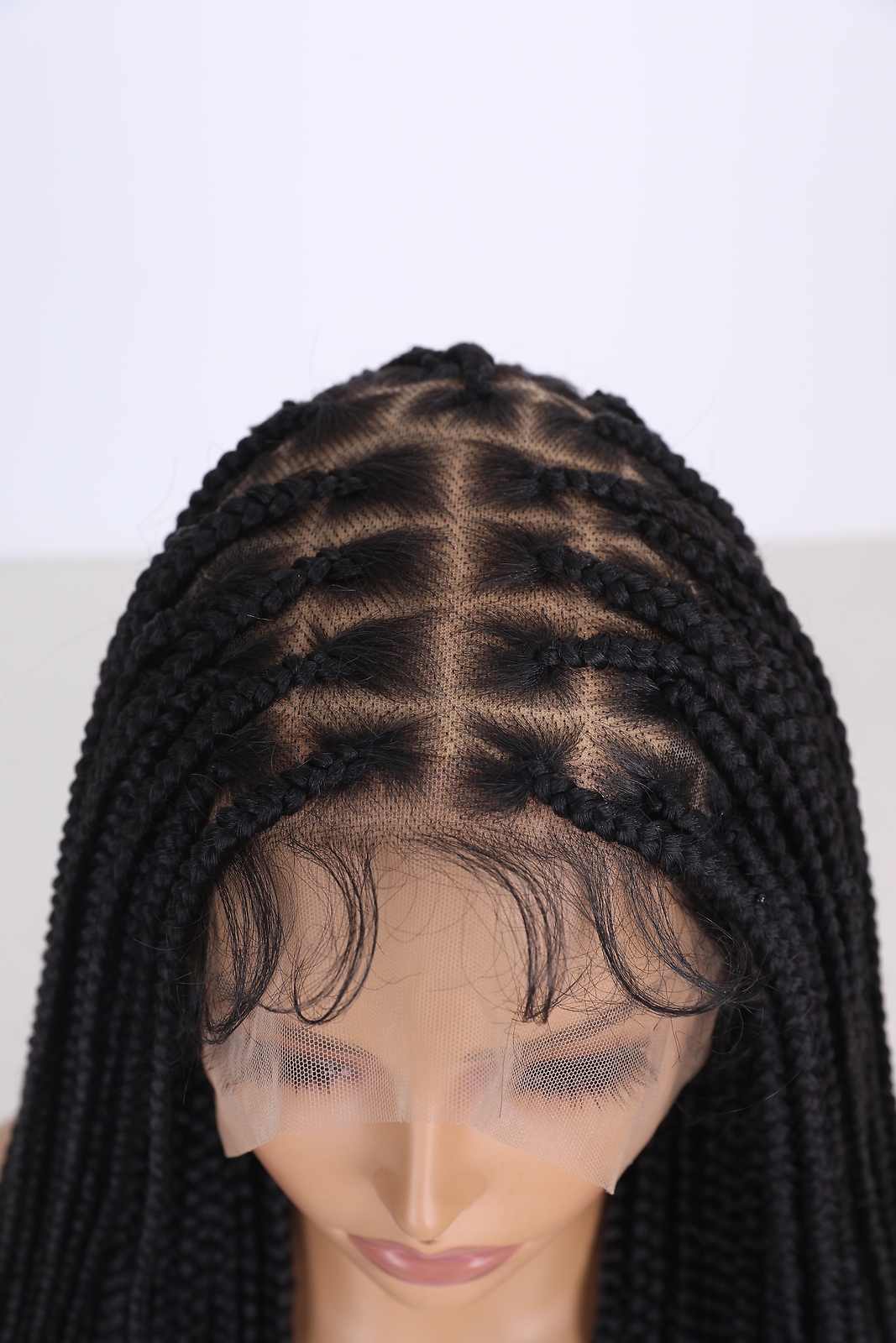Braided Full Lace Wigs for Black Women Knotless Box Braid Wig with Baby Hair 32″