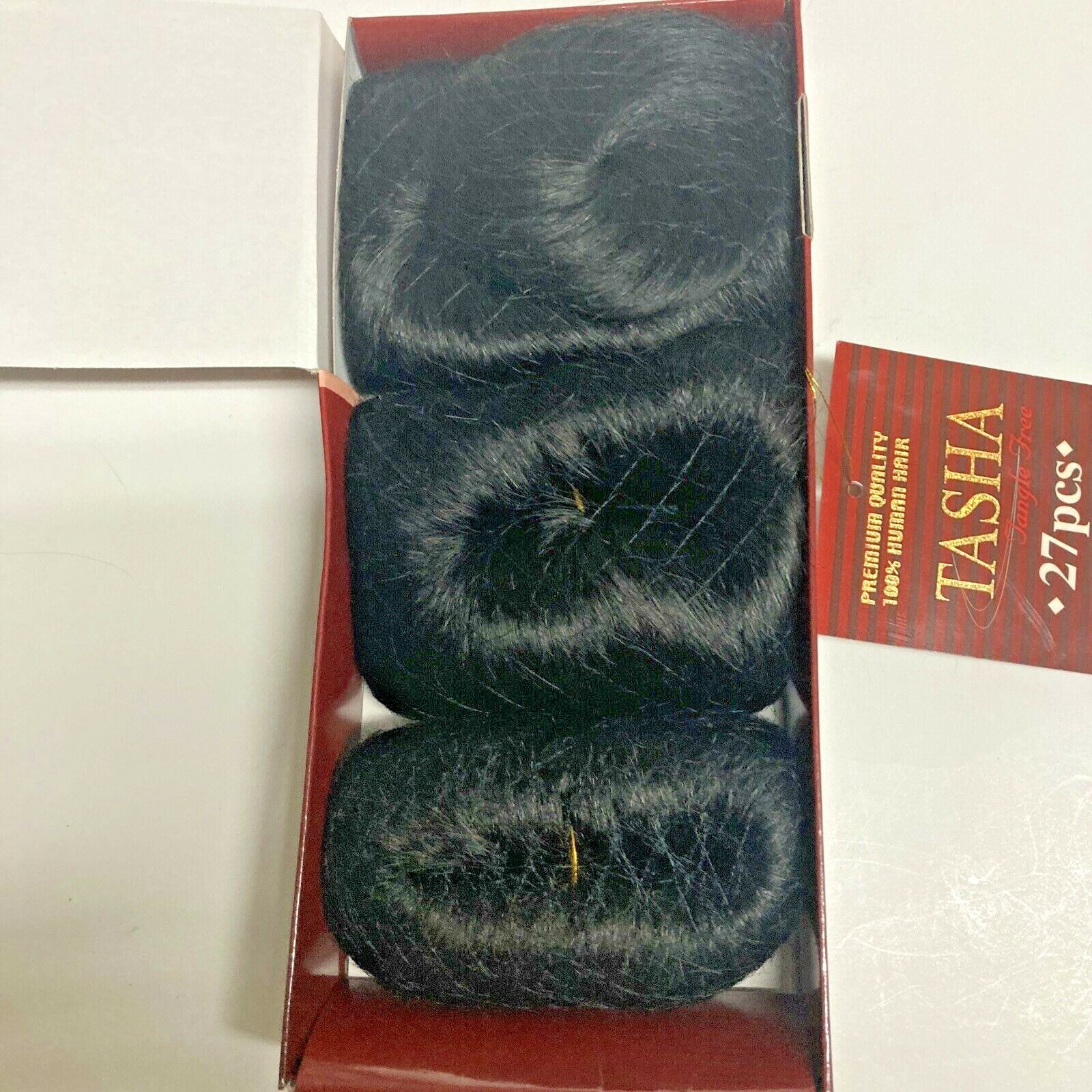 ONE PACK TASHA 27 PCS PREMIUM QUALITY 100% HUMAN HAIR COLOR #4 INCLUDE CLOSURE