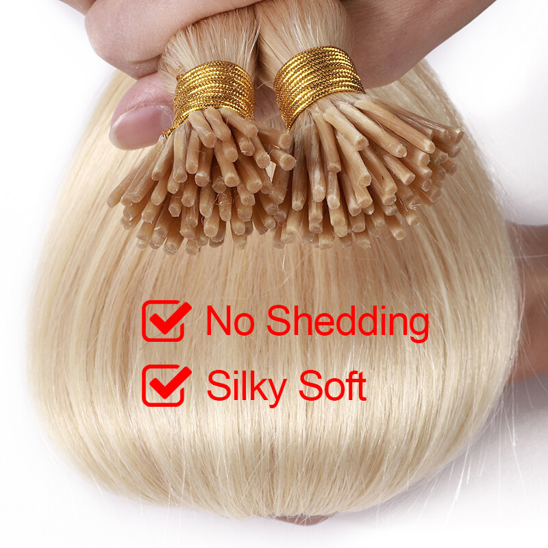 CLEARANCE I Tip Stick Extensions 100% Human Real Remy Hair Extensions 200Strands