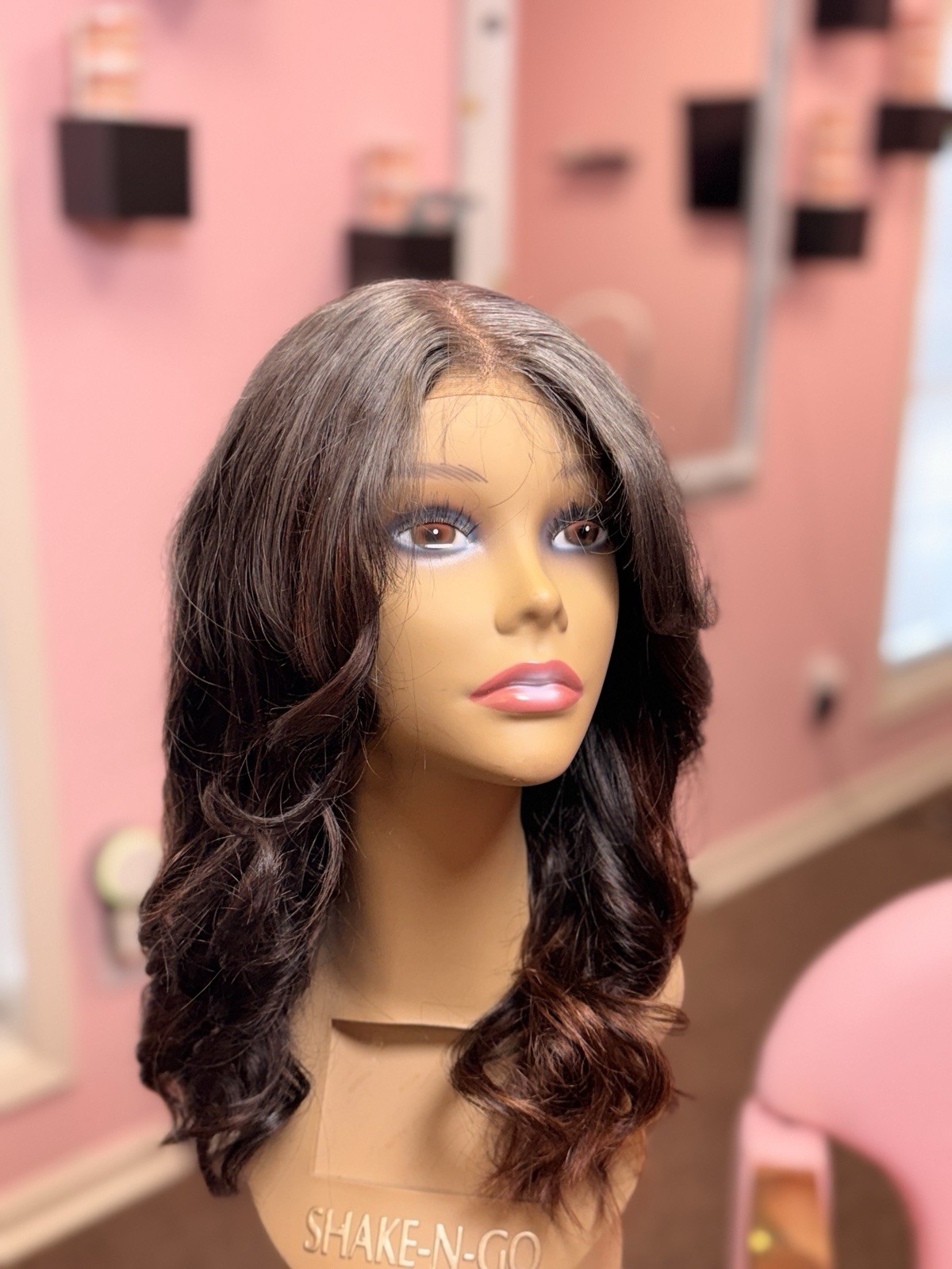 100% Human Hair Wig Salt And Pepper With Highlights