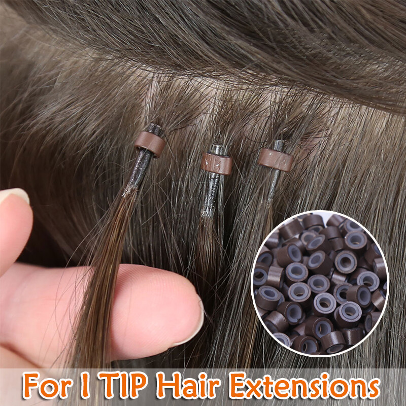 Micro Rings Beads Silicone Lined Loop Bonds For 1g/ 0.5g I Tip Hair Extensions