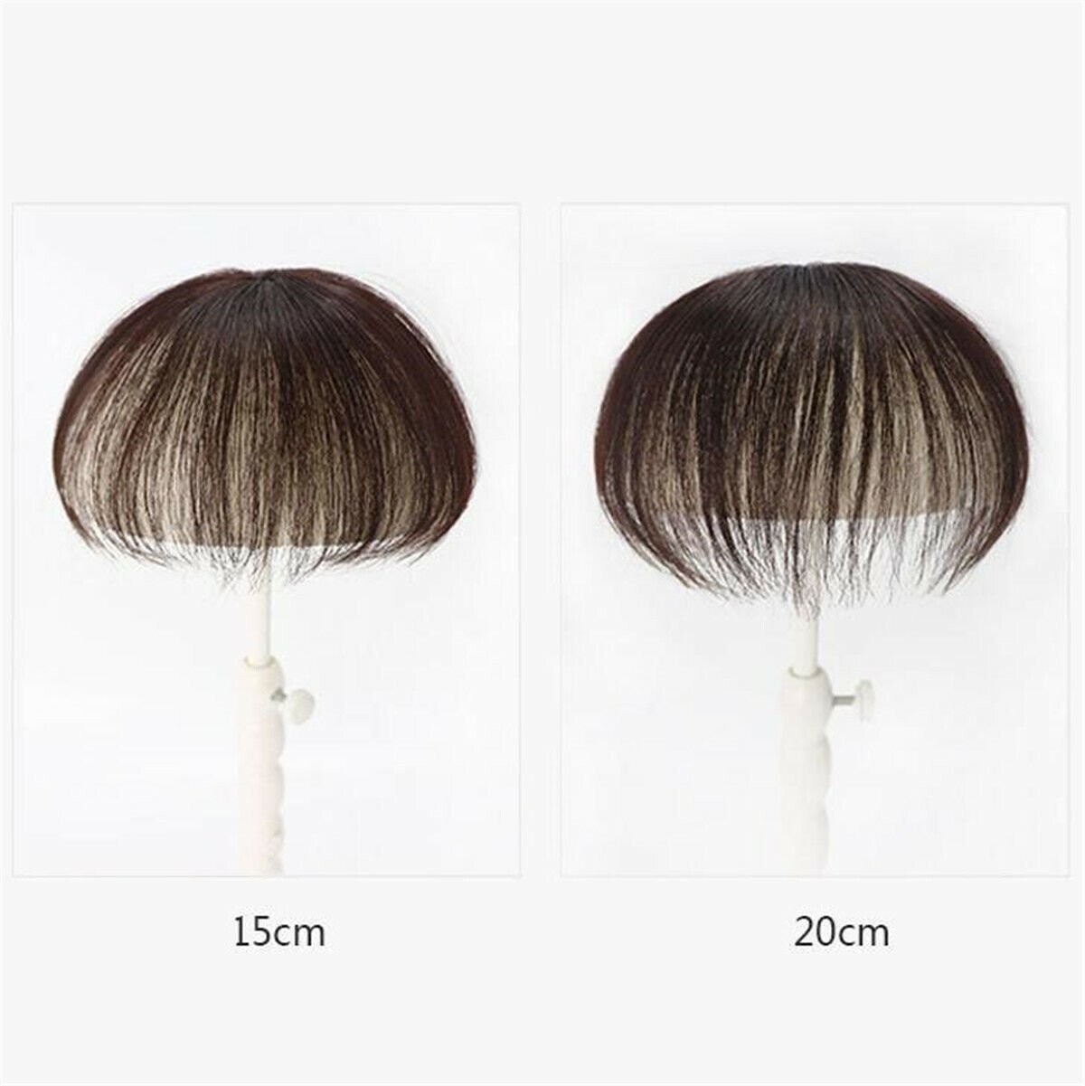 Silk Base Clip In Human Hair Toppers Loss Thin Hair Top Replacement Straight USA