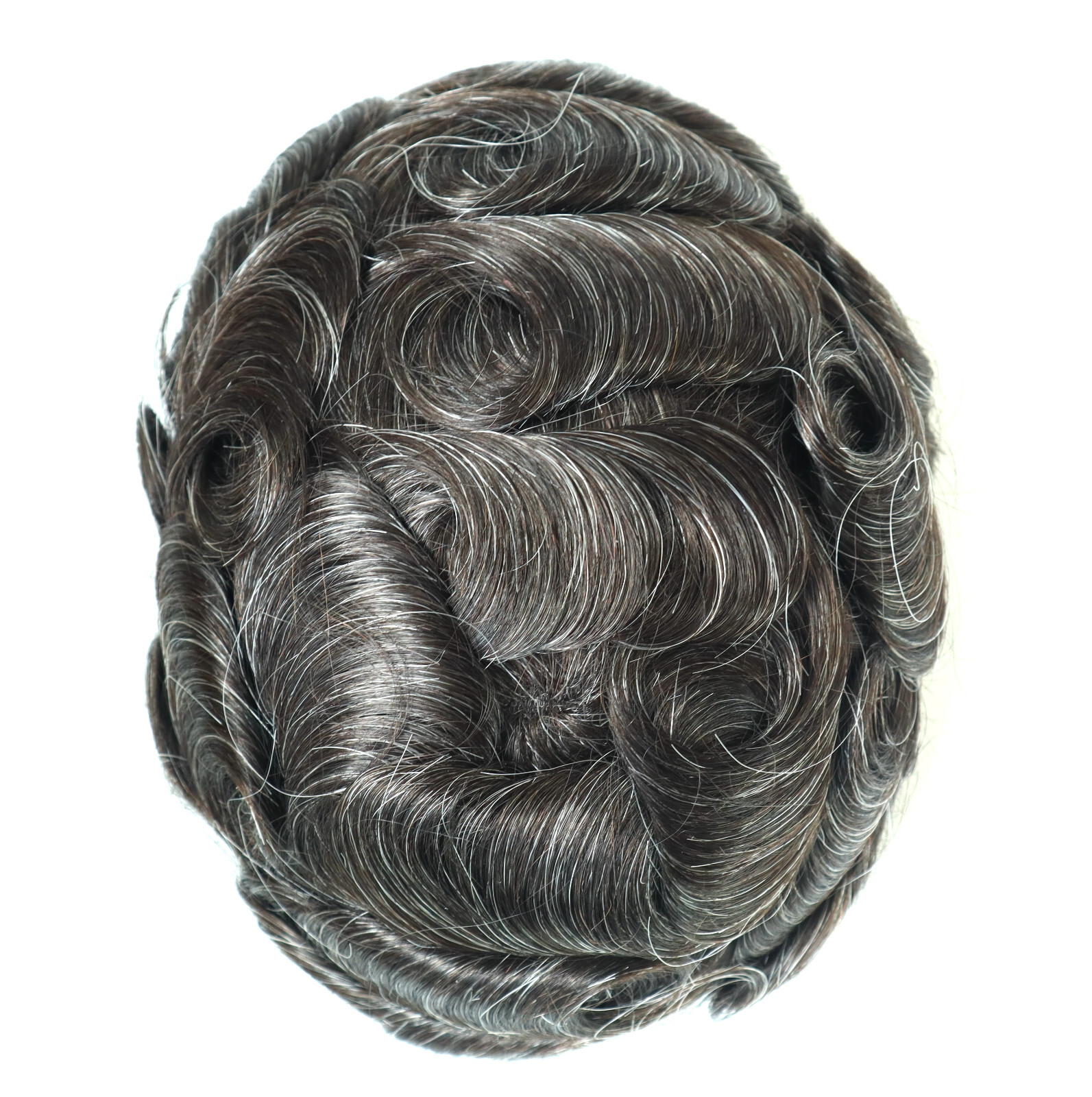 Toupee For Men Thin SkinLace Medium 100% Human Hair Replecement System Hairpiece