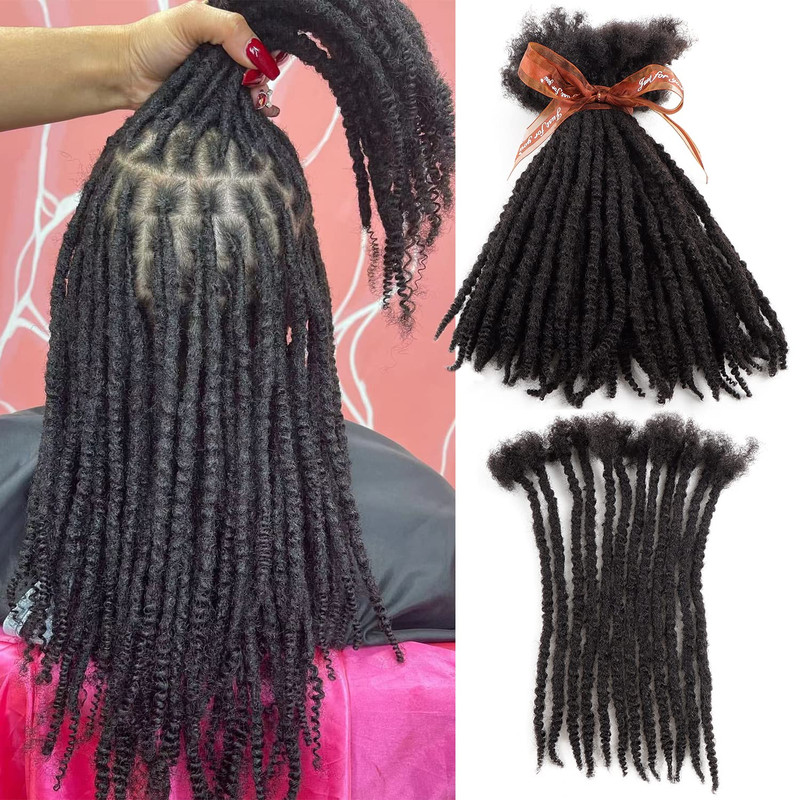 Orientfashion Textured Loc Extensions Human Hair Curly Ends10Inch 0.8Cm Width