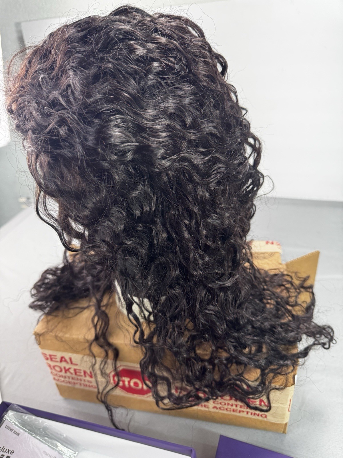 LUVME HAIR HD Lace All-Day Comfort Messy Curly Wig PartingMax Headband With Box