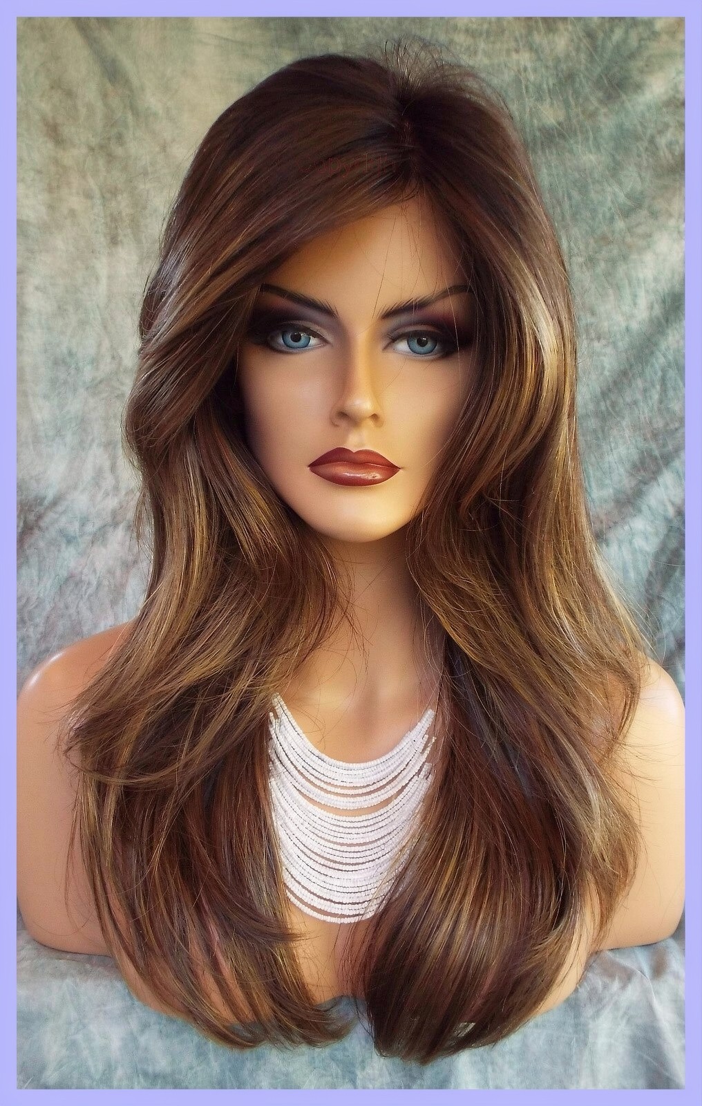 Angelica PM by Noriko Wigs (partial mono) MARBLE BROWN LR New Cute AUTHENTIC