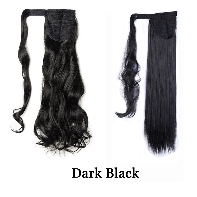 US Real Long Hair Wrap Around Ponytail 1Pcs Clip In Pony Tail as human Extension