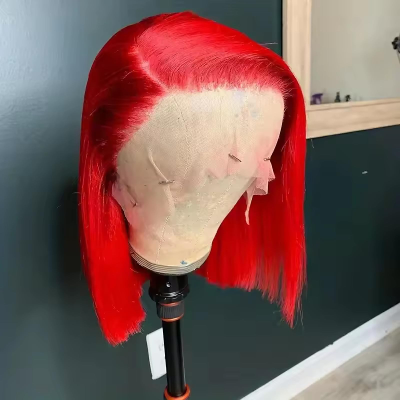 Munx 13X4 Bob Wig Wear And Go Glueless Wigs Real Human Hair 14 180 Density