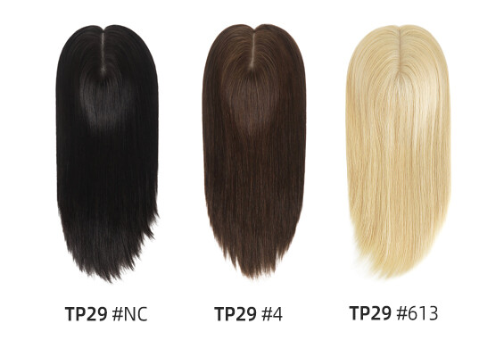 Women Top Pieces Human Remy Hair Topper Silk Top Systems 16” Chinese Hair TP29