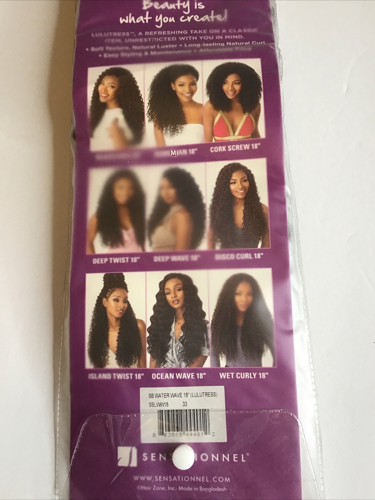 Lulutress Waterwave 18 Inches Color 33. Hair Product