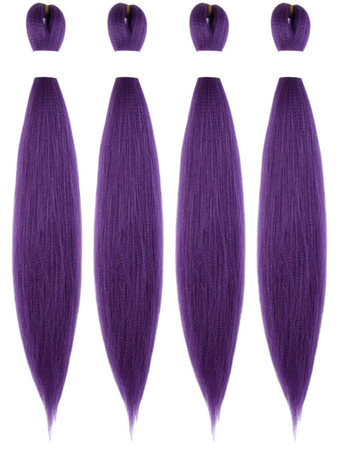 Osuntress Pre Stretched Braiding Hair In Dark Purple 30 Inch 4 Pack Bundles