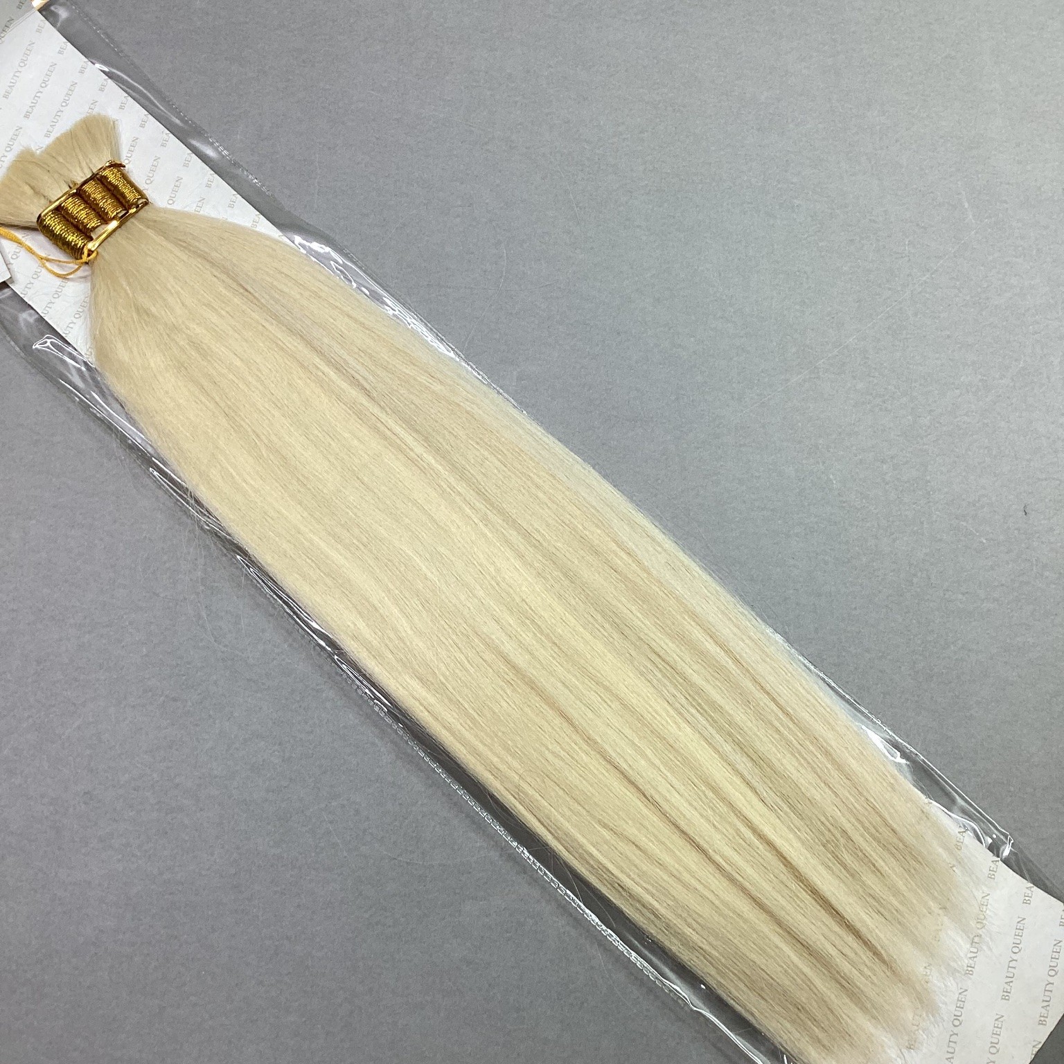 Beauty Queen H Yaky Bulk 18 Human Hair Extensions Color 613 Blonde Tangle Free