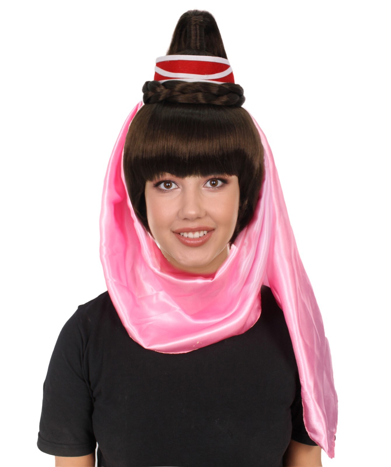Adult Women’s 60s American Sitcom Multi Colors Genie Wig, HW-6988A