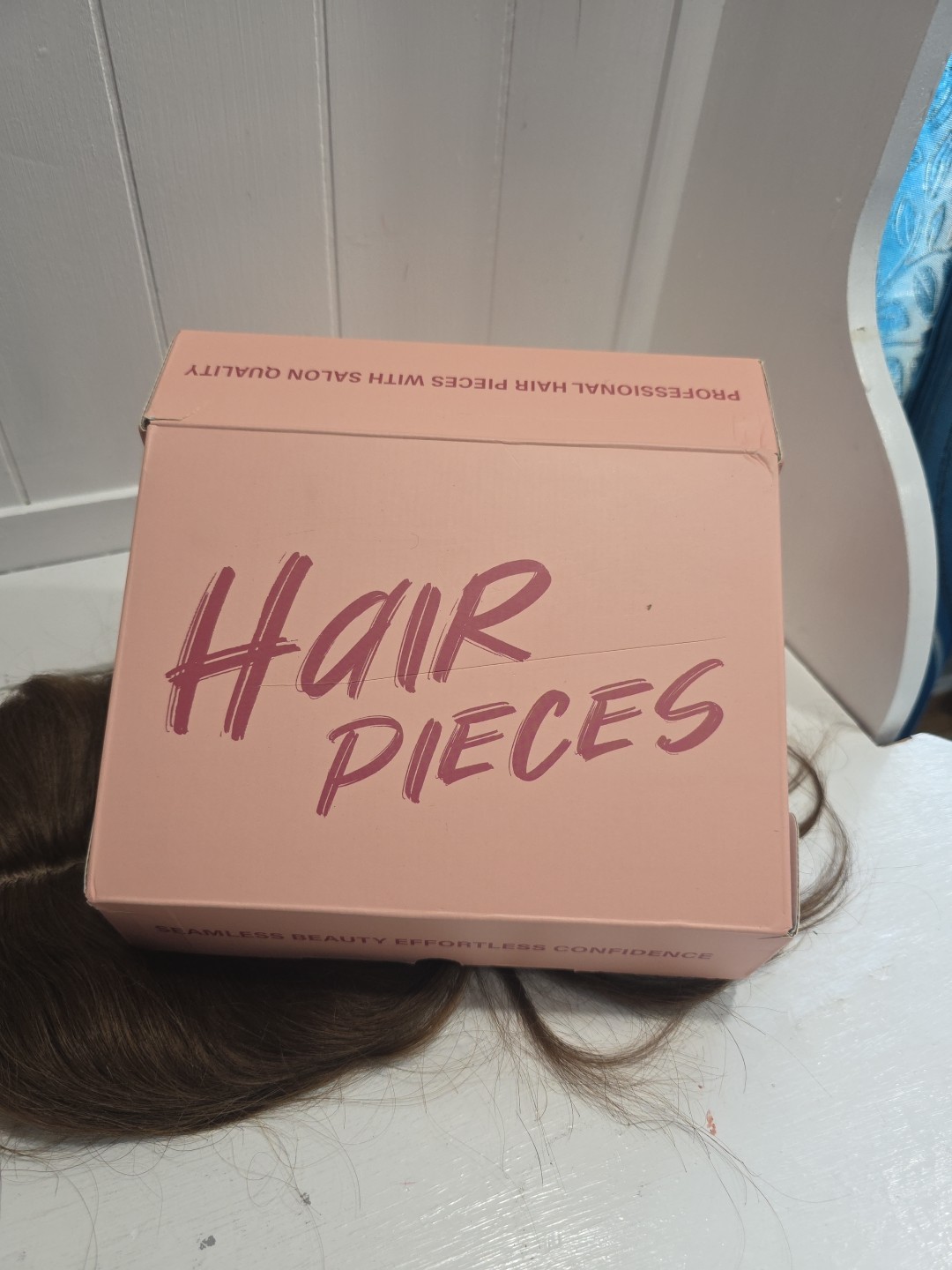 Hair Pieces New Redish Brown W Bangs Seamless Beauty Effortless Wig