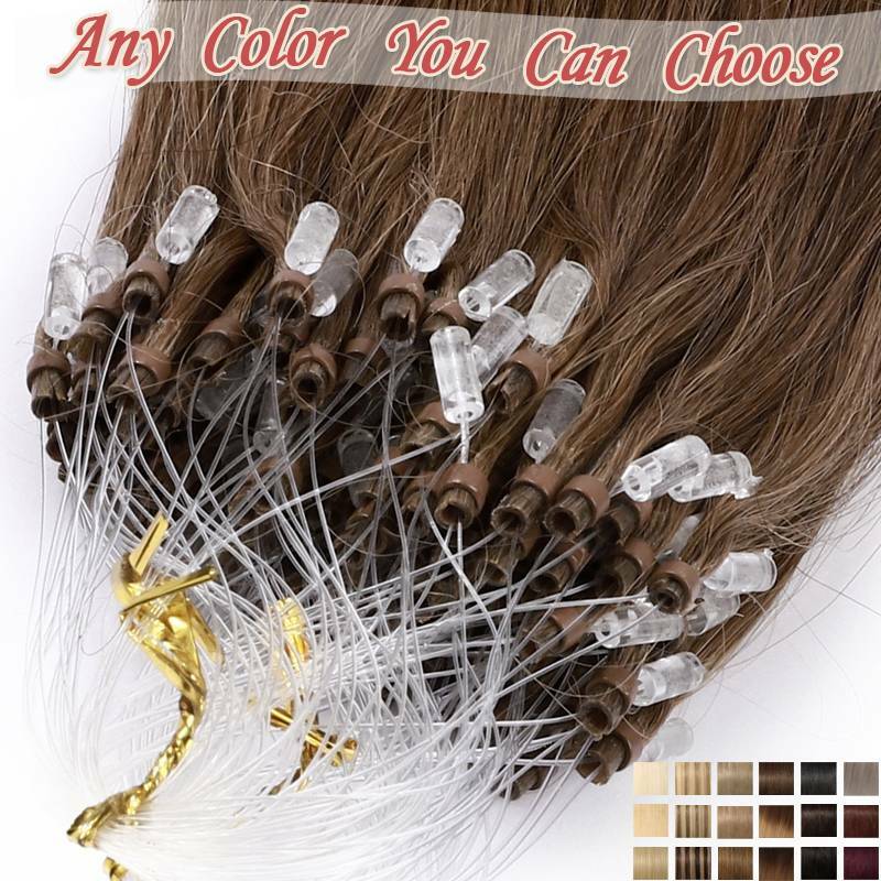 1G/S Micro Beads Link Micro Loop Ring Tip 100% Real Remy Human Hair Extensions